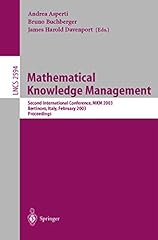 Mathematical knowledge managem for sale  Delivered anywhere in UK