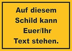 Schild wunschtext waagerecht gebraucht kaufen  Wird an jeden Ort in Deutschland