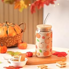 Pumpkin glass 16oz for sale  Delivered anywhere in USA 