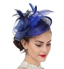 Feather fascinator hat for sale  Delivered anywhere in UK