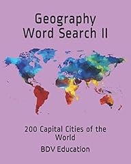 Geography word search for sale  Delivered anywhere in UK