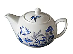 Blue Willow Pattern Design one Cup teapot. Ceramic for sale  Delivered anywhere in UK