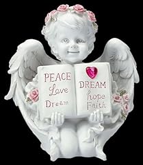 Statuetta angelo bianco usato  Spedito ovunque in Italia 