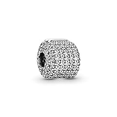 Pandora Jewelry Pave Barrel Clip Cubic Zirconia Charm for sale  Delivered anywhere in USA 