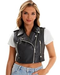 Faux leather vest for sale  Delivered anywhere in USA 