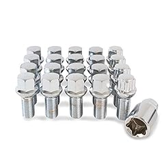 16 x Chrome Wheel Bolts Set with 4 x Locking Nuts for for sale  Delivered anywhere in UK