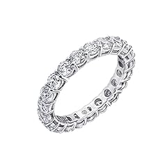 Amazon Collection Platinum-Plated Sterling Silver All-Around for sale  Delivered anywhere in USA 