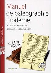 Manuel paléographie moderne d'occasion  Livré partout en France