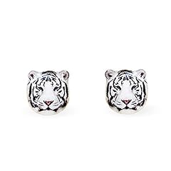 White tiger earrings for sale  Delivered anywhere in USA 