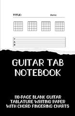 Guitar tab notebook for sale  Delivered anywhere in Ireland