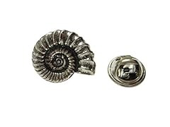 Silver toned ammonite for sale  Delivered anywhere in USA 