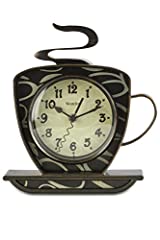 Westclox Coffee Cup Wall Clock, Brown, 25 x 21 x 5 for sale  Delivered anywhere in UK