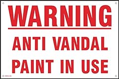 Warning anti vandal for sale  Delivered anywhere in UK