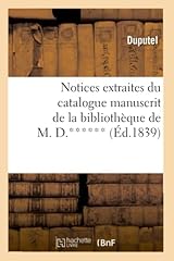 Notices extraites catalogue d'occasion  Livré partout en France