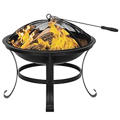 Bonnlo Portable Fire Pit Outdoor BBQ Metal Cast Iron, used for sale  Delivered anywhere in Ireland