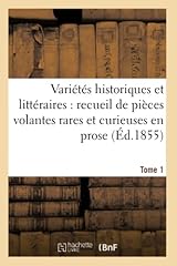 Variétés historiques littér d'occasion  Livré partout en France