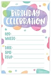 Watercolor dots birthday for sale  Delivered anywhere in USA 