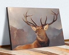 Deer stag framed for sale  Delivered anywhere in UK