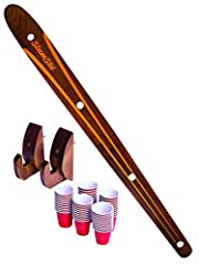 GoPong Slamski | Vintage Wood 4 Person Drinking Ski, used for sale  Delivered anywhere in USA 