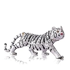 YU FENG White Tiger Figurine Trinket Boxes Hinged Collectible for sale  Delivered anywhere in USA 