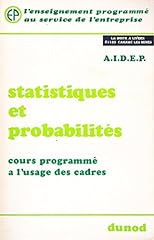 Statistiques probabilite cours d'occasion  Livré partout en France