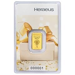 Goldbarren geschenk heraeus gebraucht kaufen  Wird an jeden Ort in Deutschland