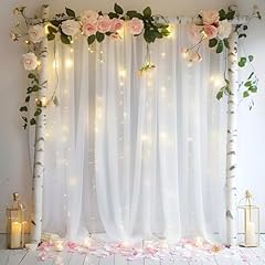 Sheer backdrop curtain for sale  Delivered anywhere in UK