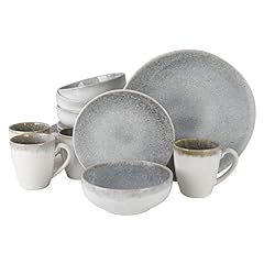 Gibson Elite Kashmir Round Reactive Glaze Stoneware, for sale  Delivered anywhere in Canada