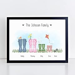 Personalised family welly for sale  Delivered anywhere in UK