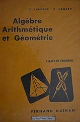 Algèbre arithmétique géomé d'occasion  Livré partout en France