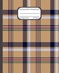 Composition notebook plaid for sale  Delivered anywhere in UK