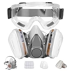 Respirator Mask,Half Facepiece Gas Mask with Safety, used for sale  Delivered anywhere in USA 