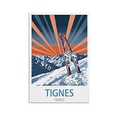 Tignes vintage travel for sale  Delivered anywhere in UK