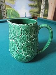 Green majolica pitcher for sale  Delivered anywhere in USA 