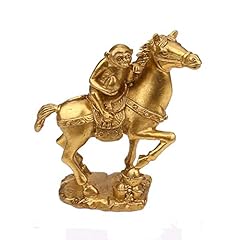 OHAYA Feng Shui Brass Horse and Monkey Set Statue Golden for sale  Delivered anywhere in Canada