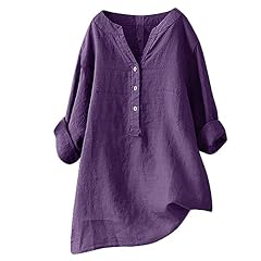 Linen tops women for sale  Delivered anywhere in Ireland