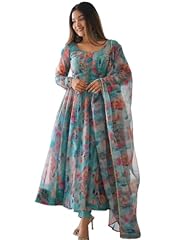 Anarkali women organza for sale  Delivered anywhere in UK