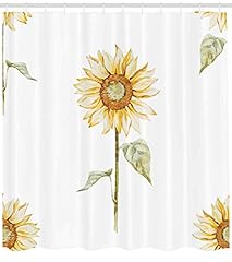 Ambesonne sunflower shower for sale  Delivered anywhere in USA 