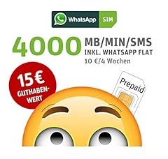 Whatsapp sim prepaid gebraucht kaufen  Wird an jeden Ort in Deutschland