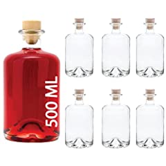 6 bouteilles en verre vides 500 ml APO SPI bouteilles d'occasion  Livré partout en France
