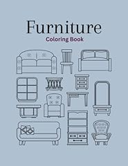 Furniture coloring book d'occasion  Livré partout en France