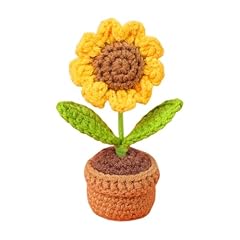 Crochet flowers sunflower for sale  Delivered anywhere in UK