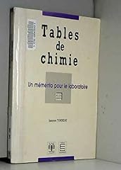 Tables chimie mémento d'occasion  Livré partout en France