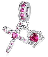 Silver cross birthstone for sale  Delivered anywhere in UK
