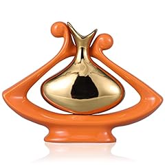 Orange gold vase for sale  Delivered anywhere in USA 