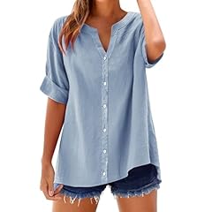 Womens linen tops for sale  Delivered anywhere in UK