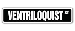 Ventriloquist street sign for sale  Delivered anywhere in USA 