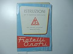 Fratelli onofri. istruzioni usato  Spedito ovunque in Italia 