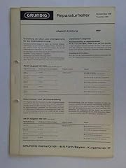 Grundig reparaturhelfer 1969 usato  Spedito ovunque in Italia 