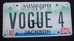 Mississippi vanity license for sale  Delivered anywhere in UK